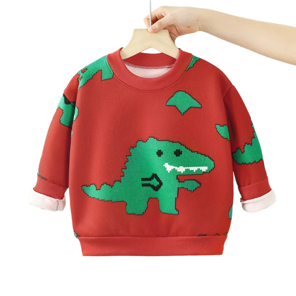 Children's Velvet T-Shirt Autumn Winter Boys Thickened Sweater - Image 14