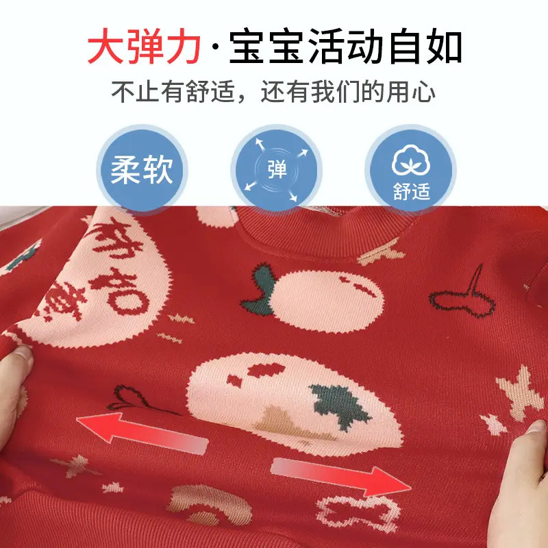 Children's Velvet T-Shirt Autumn Winter Boys Thickened Sweater — feature 11