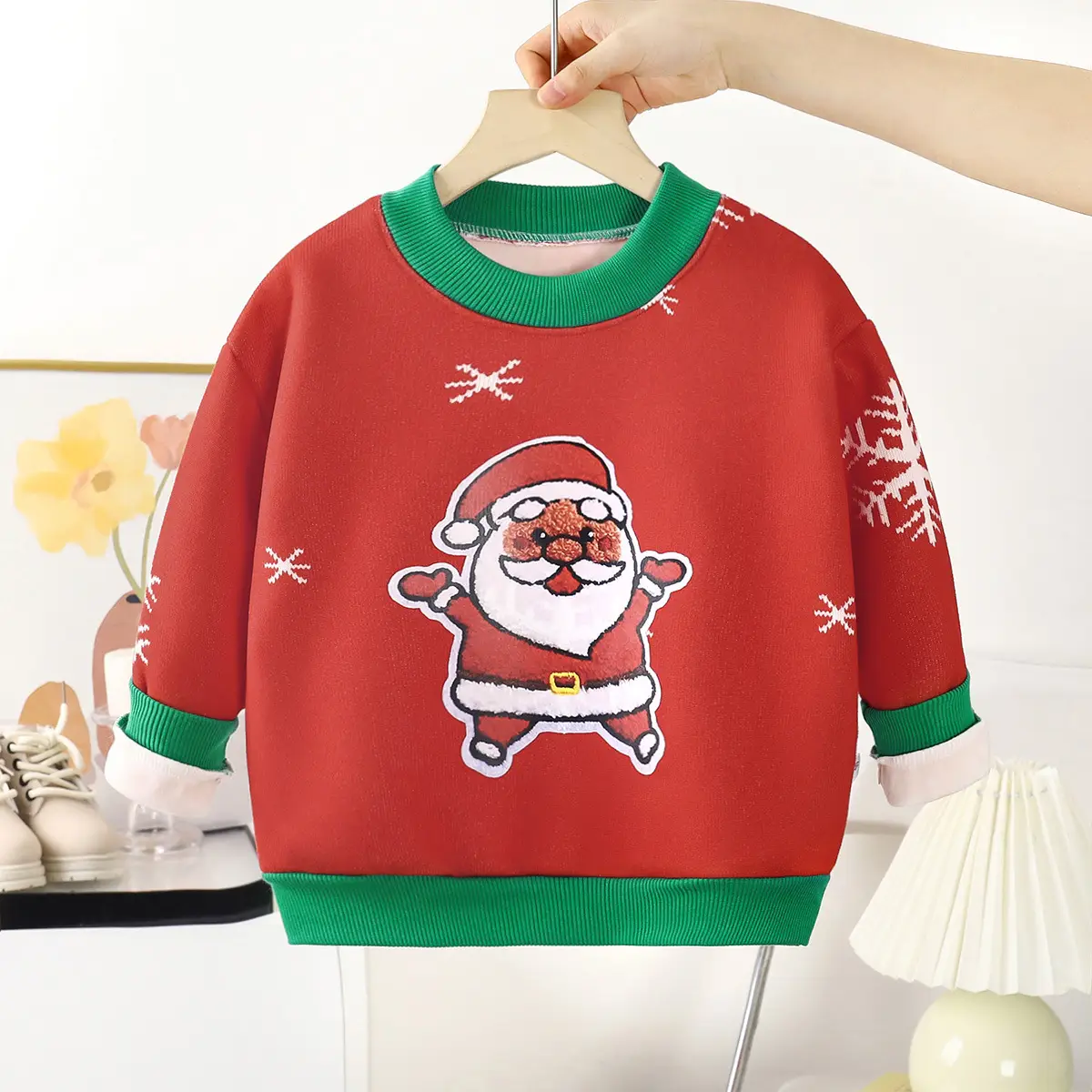 Children's Velvet T-Shirt Autumn Winter Boys Thickened Sweater - Image 3