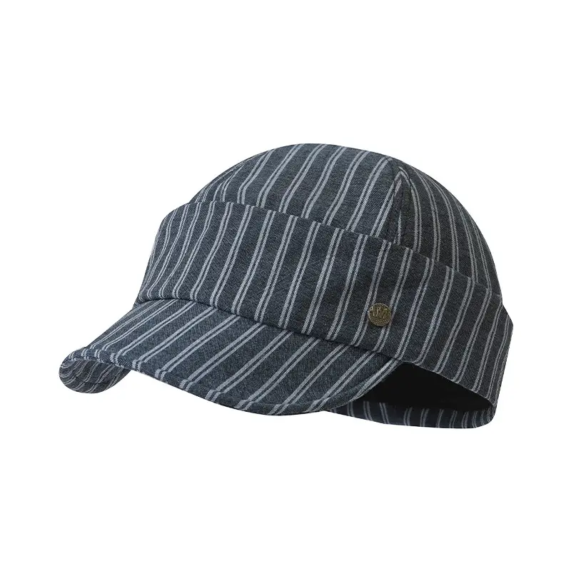 Korean Style Retro Striped Face Hat for Women Spring Autumn - Image 8