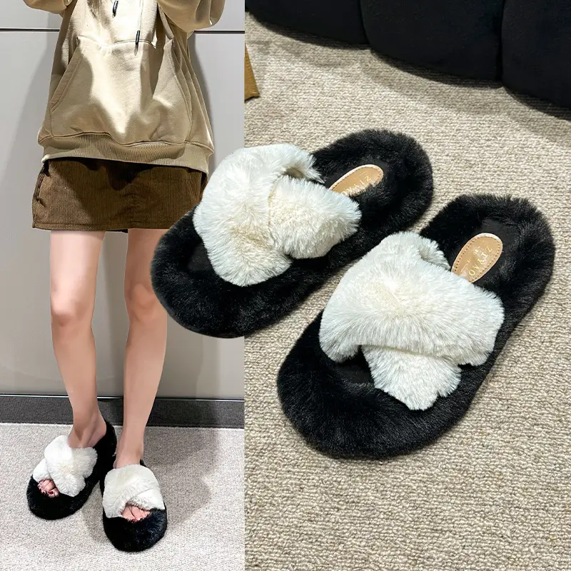 Women's Cotton Slippers for Home, Autumn and Winter, Thick-Soled, Height-Increasing, Winter Plush Slippers, Home and Outdoor Wear, Women's Cotton Shoes Wholesale - Image 6