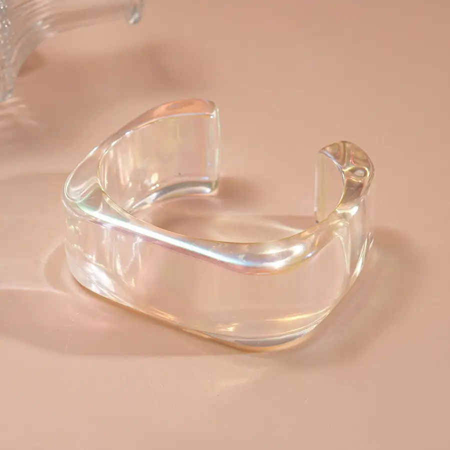 European and American Exaggerated Colorful Acrylic Geometric Irregular Bracelets Cross-Border Simple Personality Unique High-End Hand Jewelry for Women — feature 10