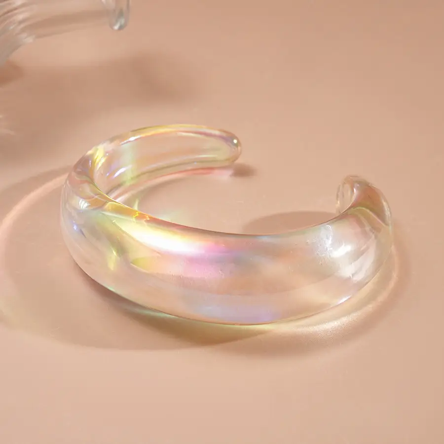 European and American Exaggerated Colorful Acrylic Geometric Irregular Bracelets Cross-Border Simple Personality Unique High-End Hand Jewelry for Women — feature 26