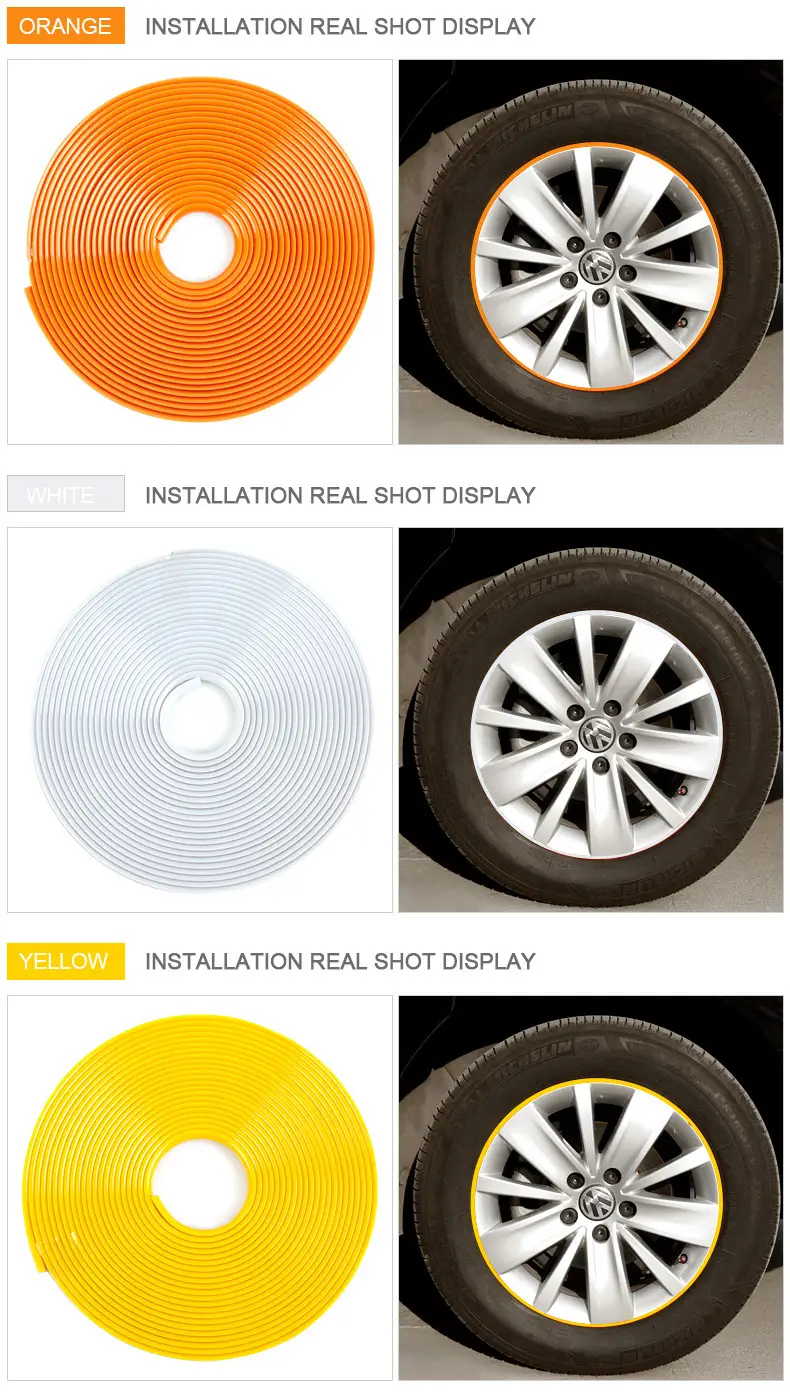 Car Wheel Decorative Strips Anti-Scratch & Collision Protection — feature 10