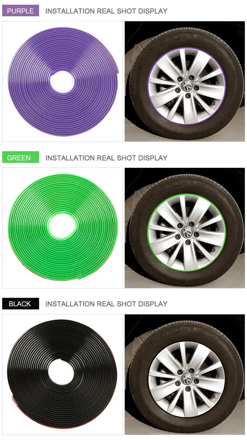 Car Wheel Decorative Strips Anti-Scratch & Collision Protection — feature 11