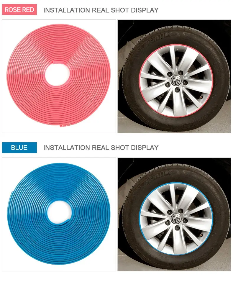Car Wheel Decorative Strips Anti-Scratch & Collision Protection — feature 12