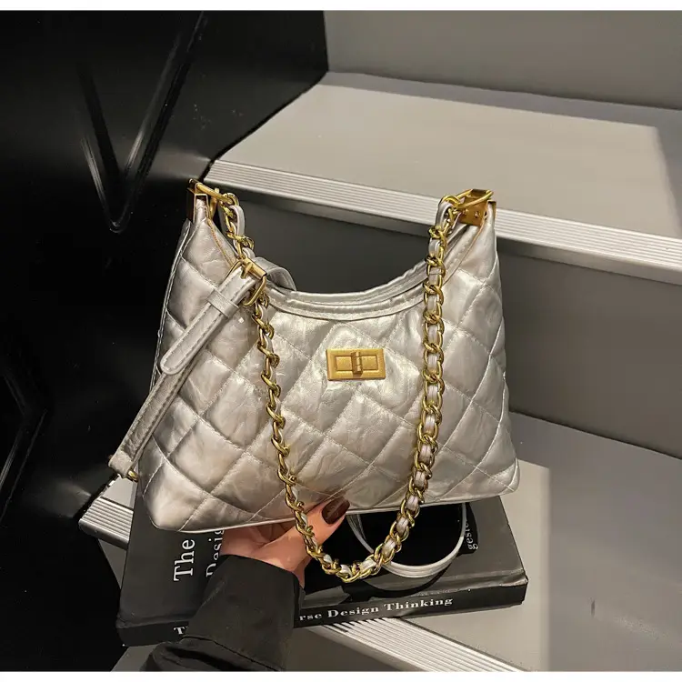 Silver Quilted Chain Tote Bag for Women 2026 — feature 18