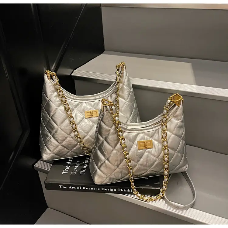 Silver Quilted Chain Tote Bag for Women 2026 — feature 19
