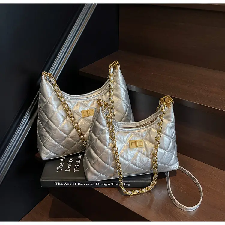 Silver Quilted Chain Tote Bag for Women 2026 — feature 25
