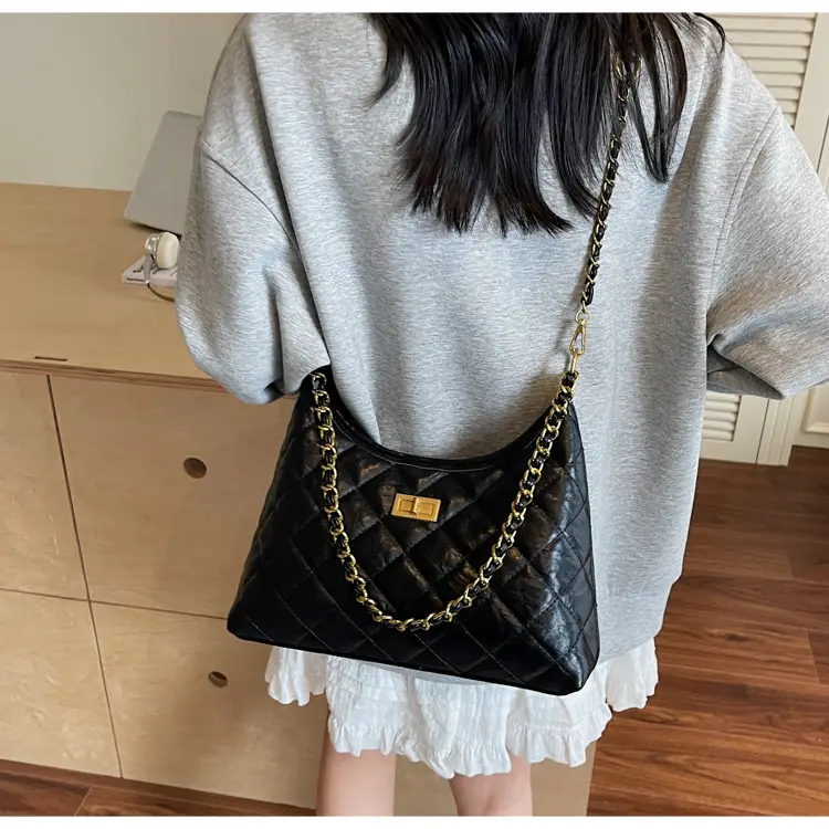 Silver Quilted Chain Tote Bag for Women 2026 — feature 30