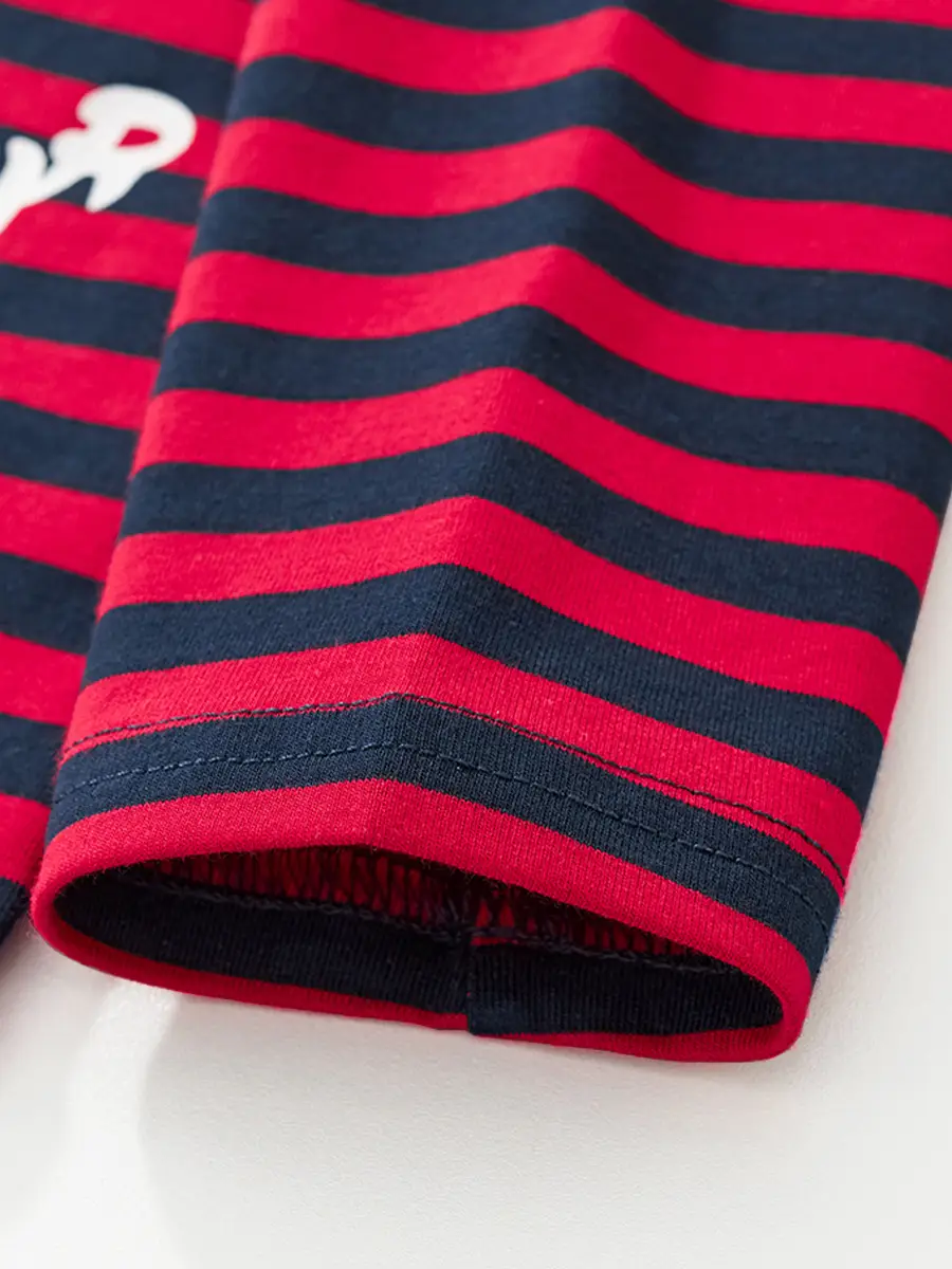 Kids Striped Cotton T-Shirt Boys Autumn Winter - Image 6