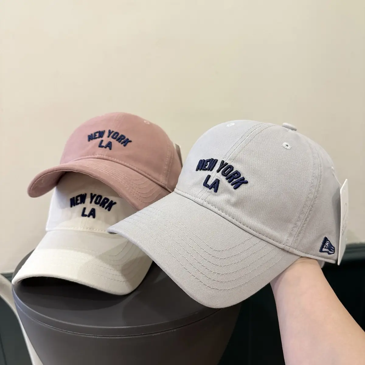 Korean Style Women Baseball Cap with Face Shade - Image 12