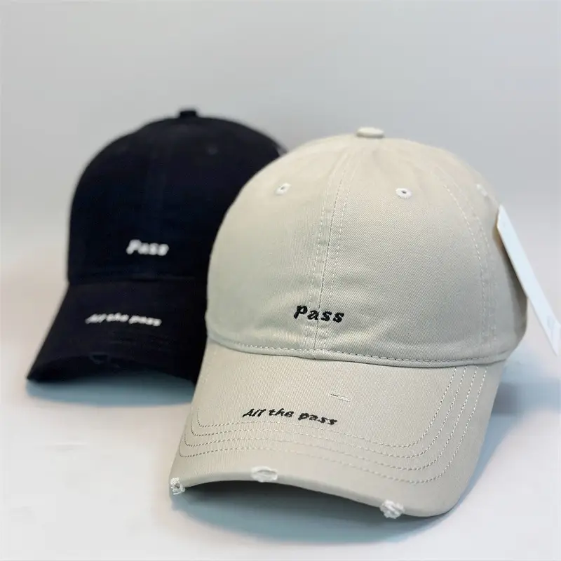 Navy Pass Embroidered Baseball Cap — feature 1