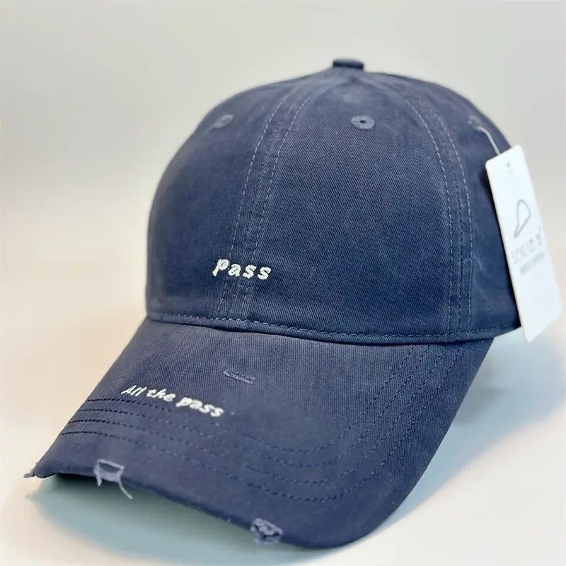 Navy Pass Embroidered Baseball Cap - Image 7