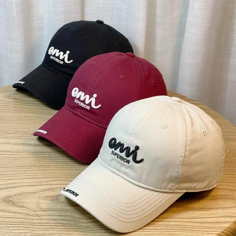 Women Embroidered Baseball Cap Sunshade Hat Spring Summer