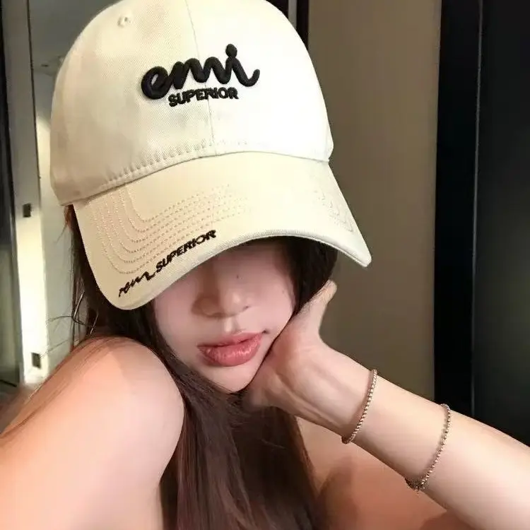 Women Embroidered Baseball Cap Sunshade Hat Spring Summer