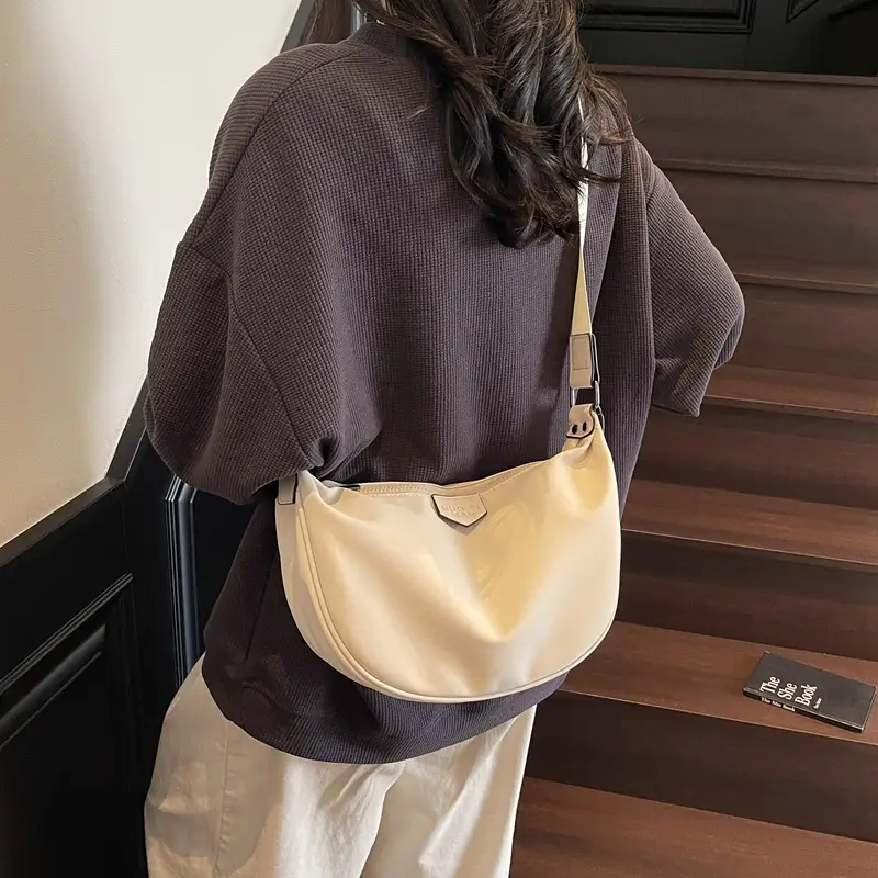 Women's Casual Shoulder Bag Cream 2025 Summer - Image 4