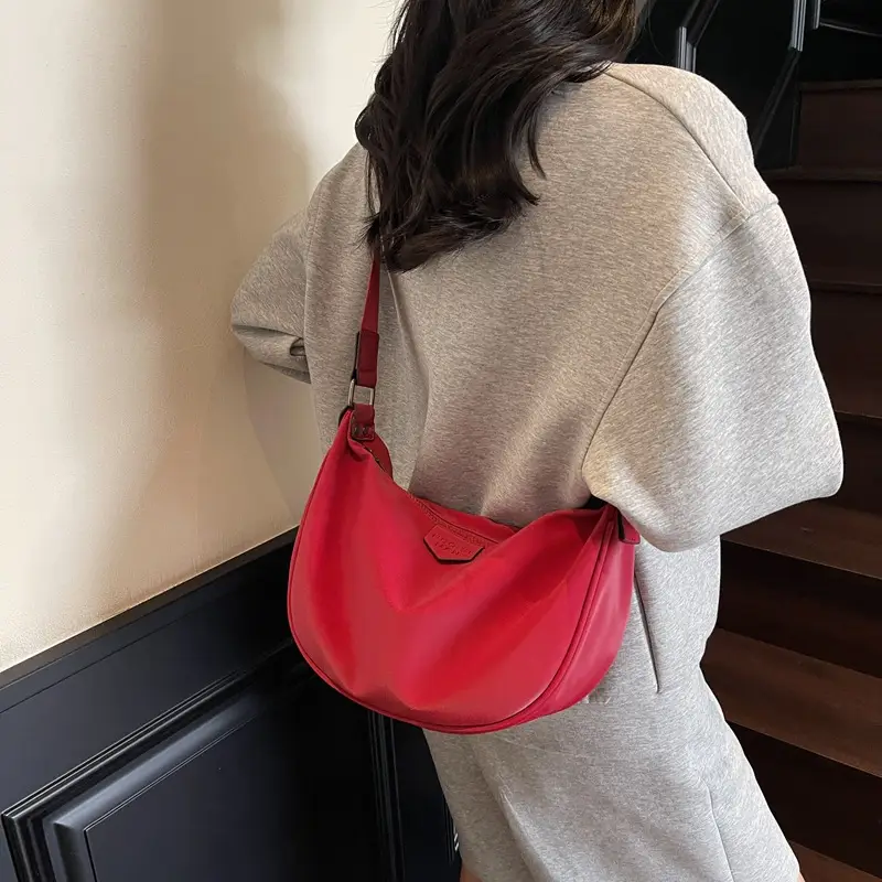 Women's Casual Shoulder Bag Cream 2025 Summer - Image 5