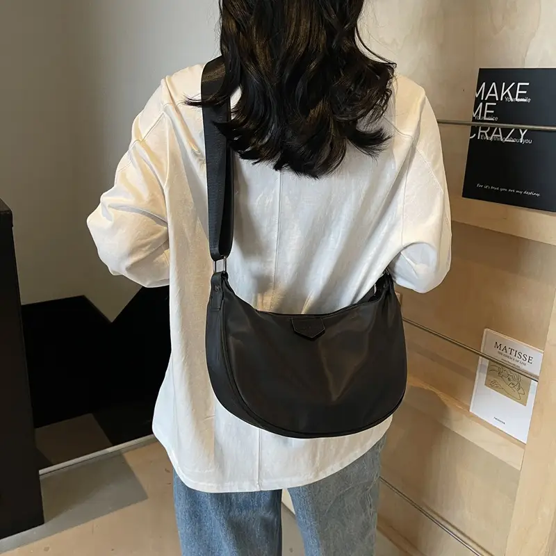 Women's Casual Shoulder Bag Cream 2025 Summer - Image 7