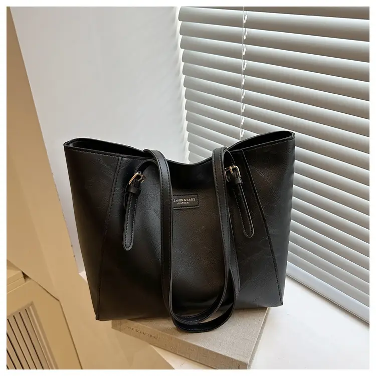 New Korean Style Brown Large Capacity Tote Bag for Women — feature 11