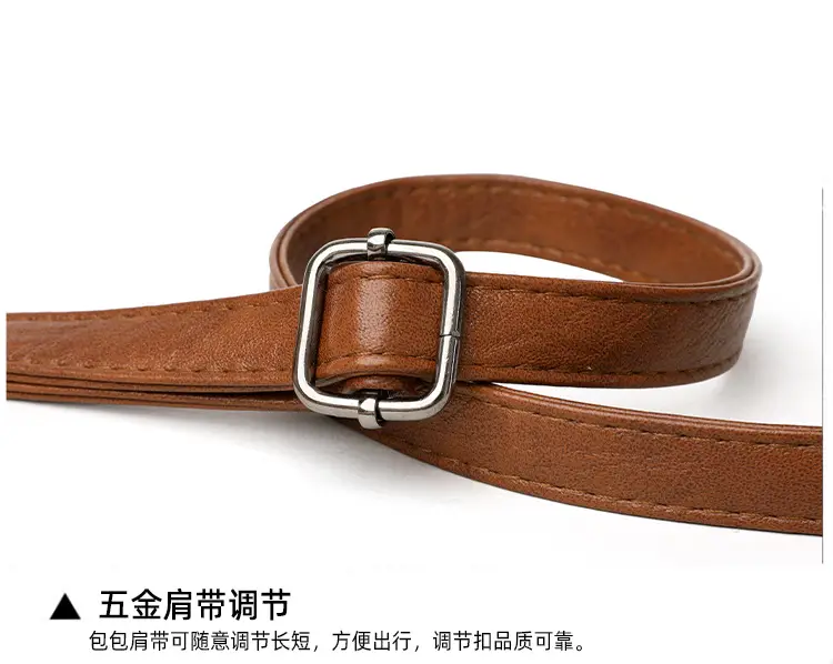 Women Crossbody Bag Brown Leather 2025 New European American Retro Style — feature 32