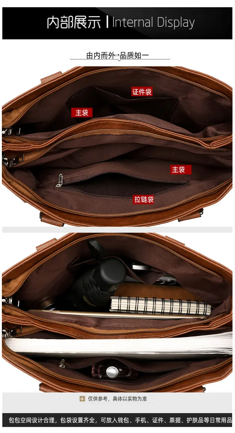 Women Crossbody Bag Brown Leather 2025 New European American Retro Style — feature 33