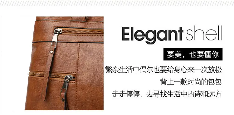 Women Crossbody Bag Brown Leather 2025 New European American Retro Style — feature 8