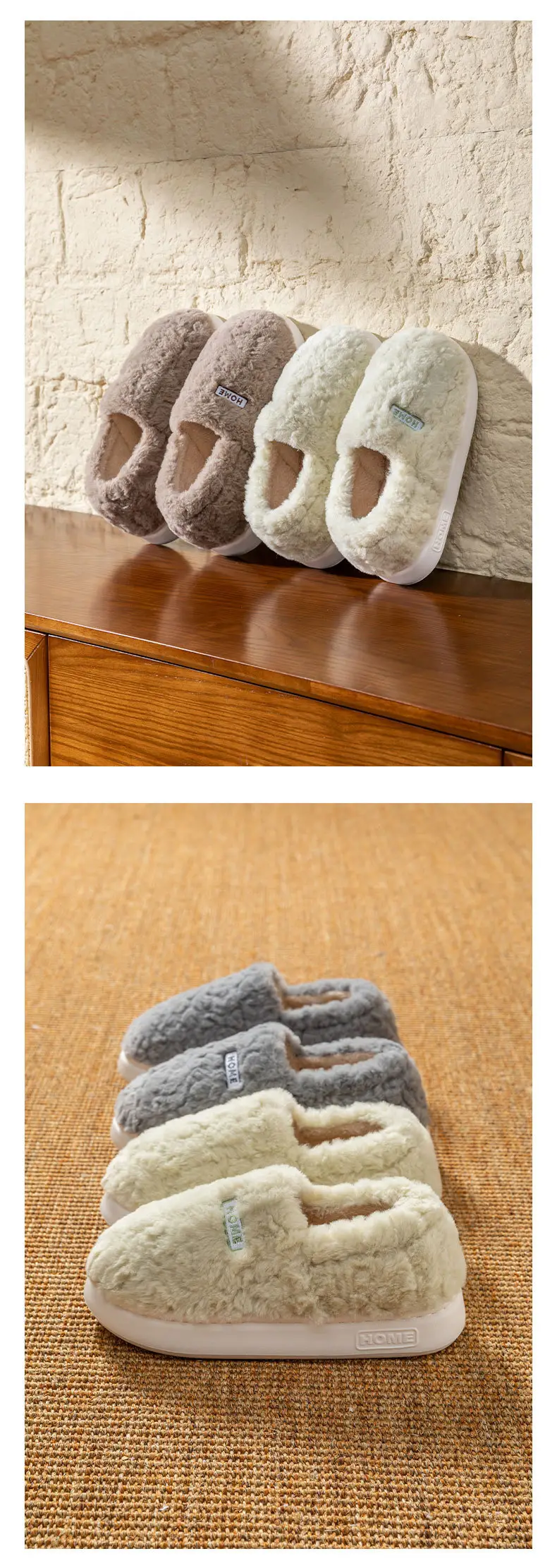 Women Cotton Fleece Slippers Winter Warm Foot Socks — feature 13