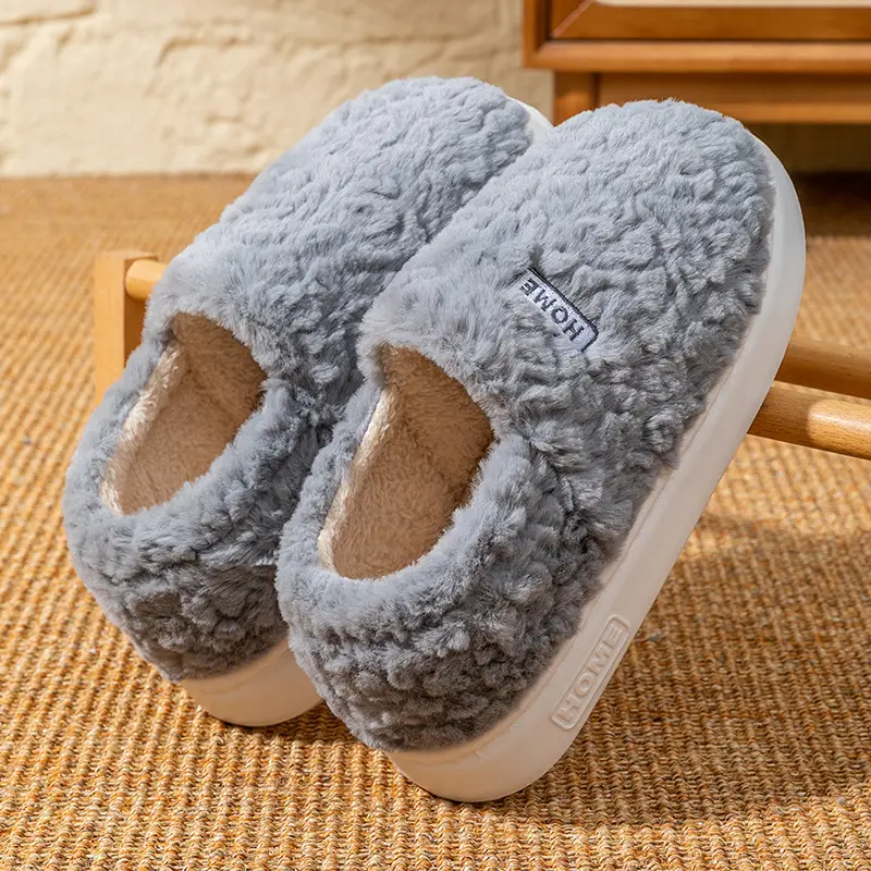 Women Cotton Fleece Slippers Winter Warm Foot Socks - Image 4