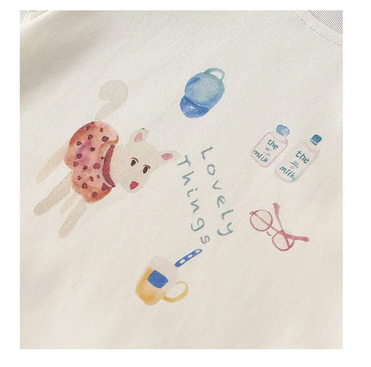 Boys Long Sleeve Cartoon T-Shirt Cream Lavender 2026 — feature 14