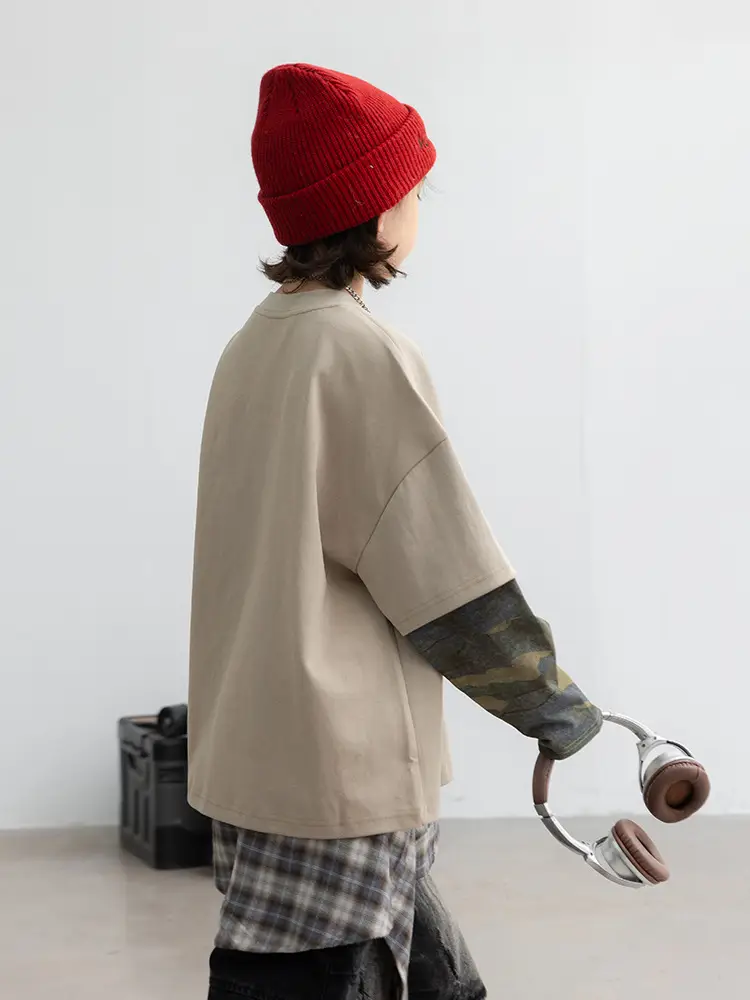 Boys Fake Two-Piece Long Sleeve T-Shirt Autumn 2026 - Image 6