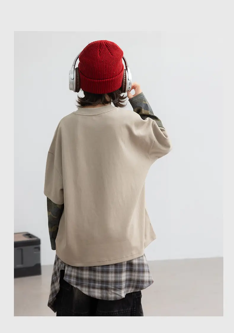 Boys Fake Two-Piece Long Sleeve T-Shirt Autumn 2026 — feature 12