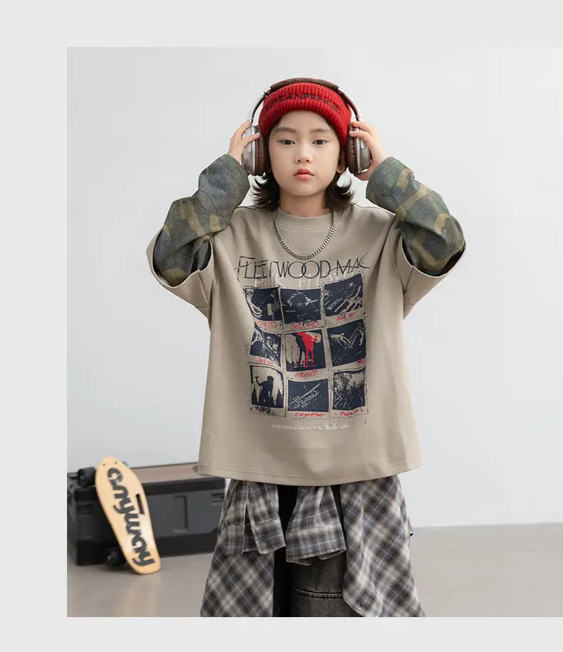 Boys Fake Two-Piece Long Sleeve T-Shirt Autumn 2026 — feature 16
