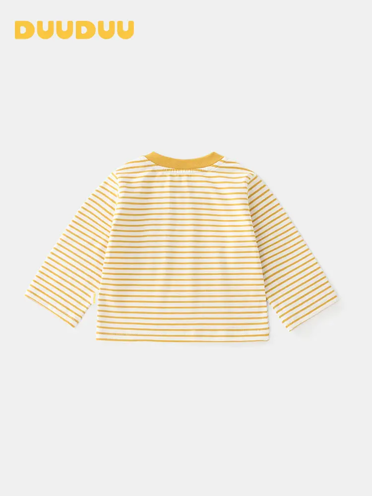 Duuduu Long Sleeve Striped T-Shirt for Girls 2025 - Image 3
