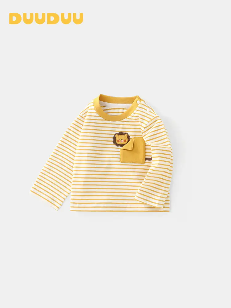 Duuduu Long Sleeve Striped T-Shirt for Girls 2025 - Image 4