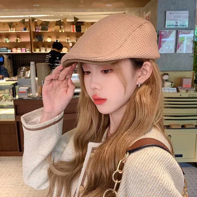 Vintage Forward Cap Women's Fashion Beret Autumn Winter Korean Version - Image 7