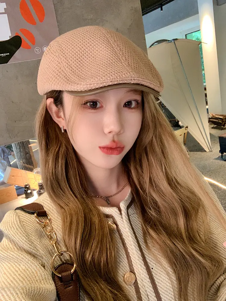 Vintage Forward Cap Women's Fashion Beret Autumn Winter Korean Version - Image 3