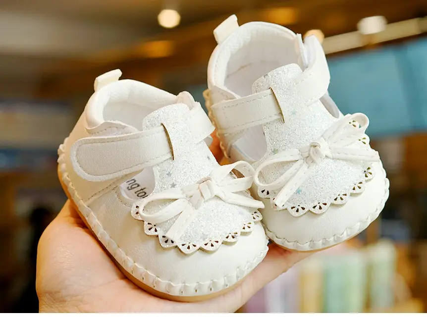 Pink Bow Baby Shoes for 0-1 Years Soft Sole Non-Slip — feature 4