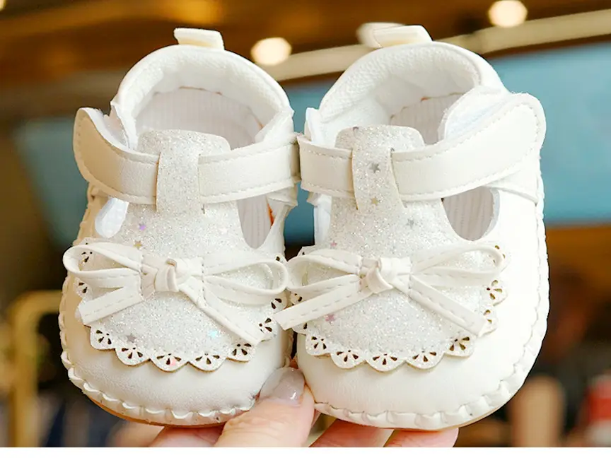 Pink Bow Baby Shoes for 0-1 Years Soft Sole Non-Slip — feature 6