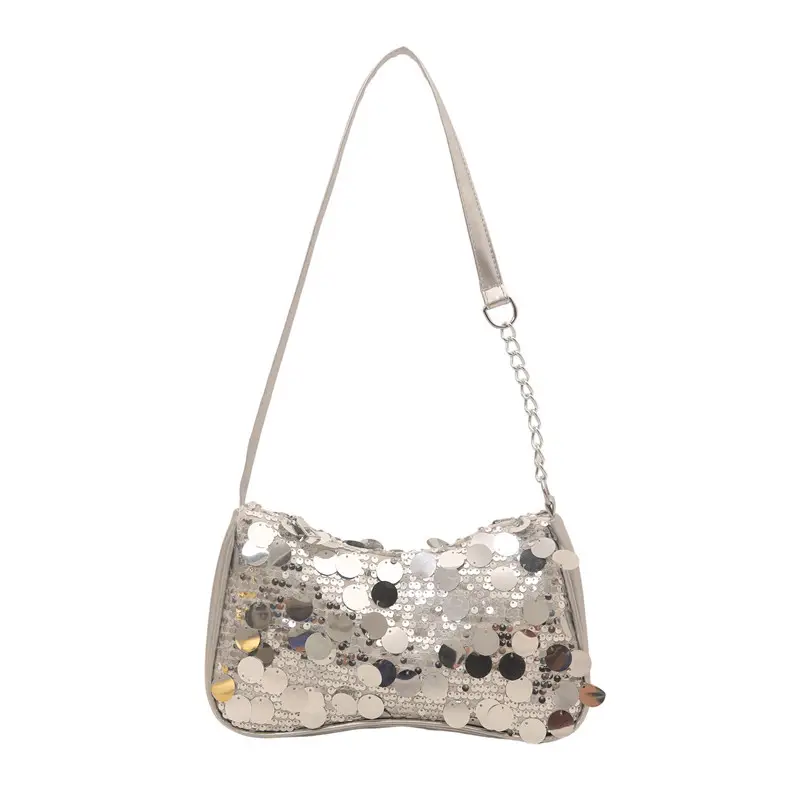 Transparent Sequin Chain Shoulder Bag for Women - Image 10
