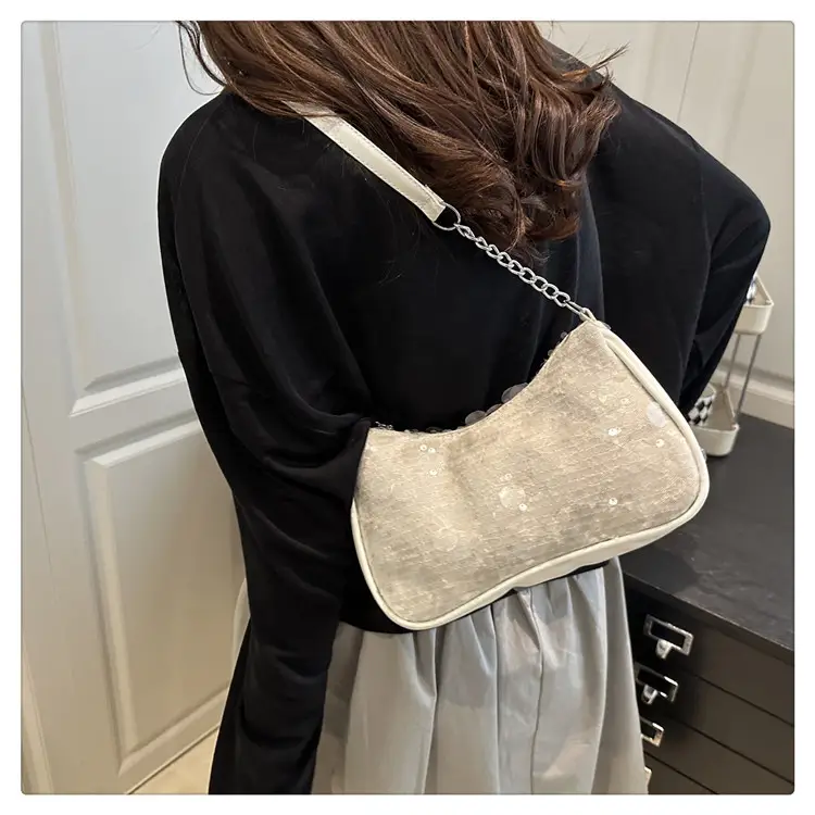 Transparent Sequin Chain Shoulder Bag for Women — feature 15