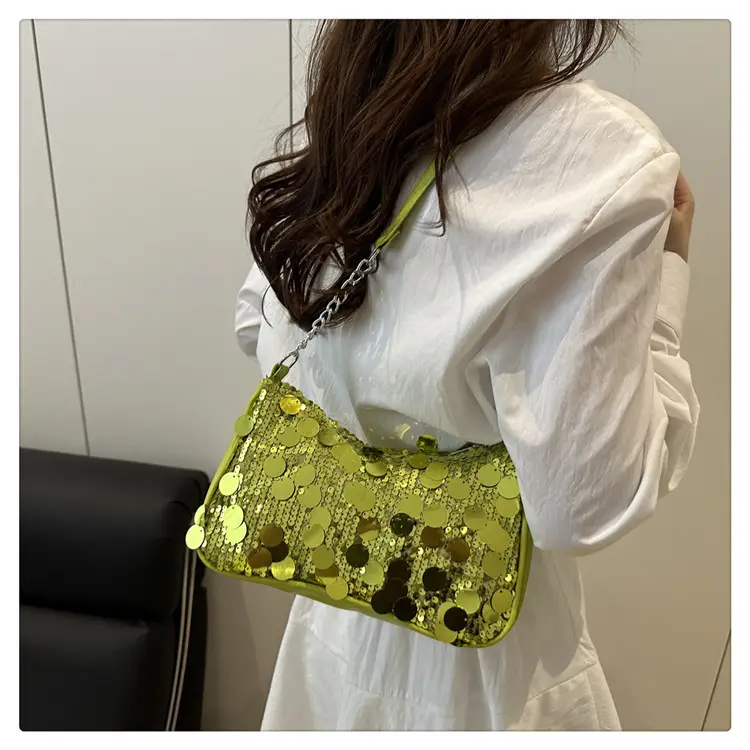 Transparent Sequin Chain Shoulder Bag for Women — feature 18