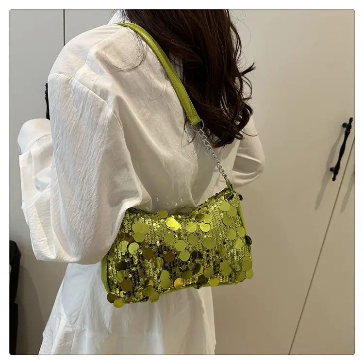 Transparent Sequin Chain Shoulder Bag for Women — feature 19