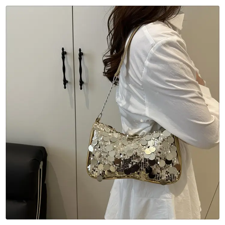 Transparent Sequin Chain Shoulder Bag for Women — feature 20