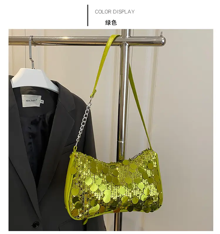 Transparent Sequin Chain Shoulder Bag for Women — feature 24