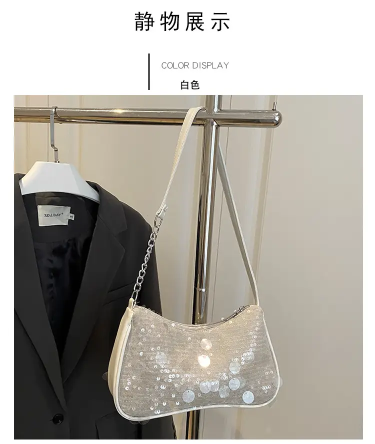 Transparent Sequin Chain Shoulder Bag for Women — feature 25