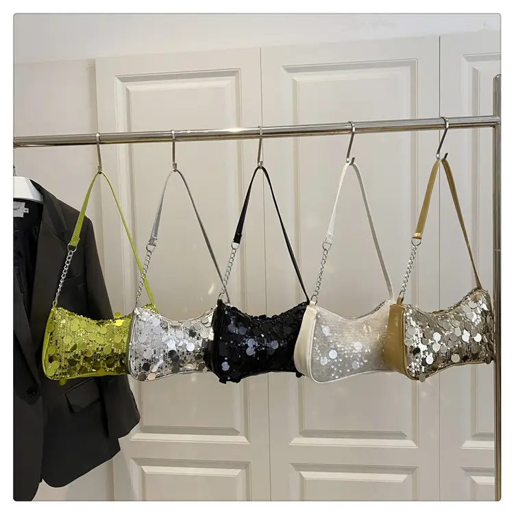 Transparent Sequin Chain Shoulder Bag for Women — feature 29