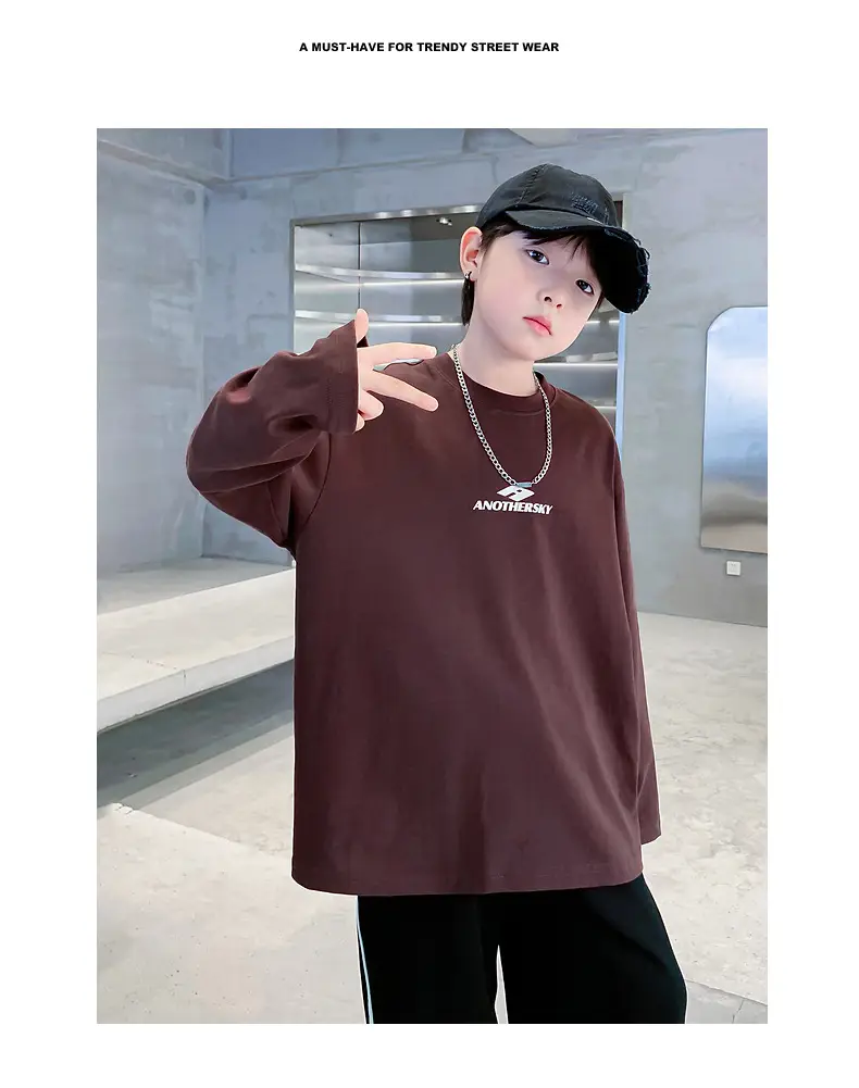 Children's Black Long Sleeve T-Shirt Kidsren 2026 — feature 2