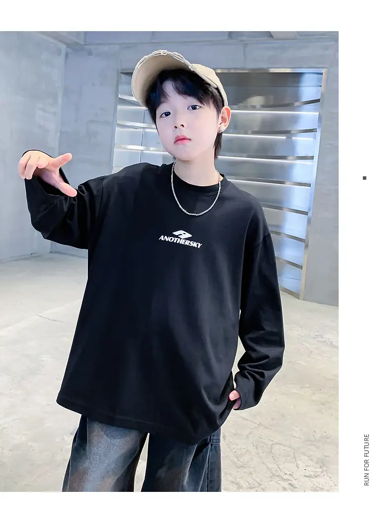 Children's Black Long Sleeve T-Shirt Kidsren 2026 — feature 29
