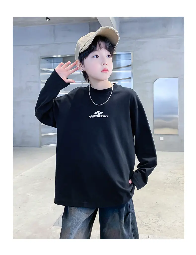 Children's Black Long Sleeve T-Shirt Kidsren 2026 — feature 31